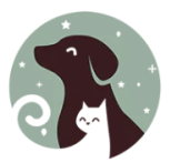 Logo de LovaPets avec écrit "bien-être animal" et un dessin de chien et de chat